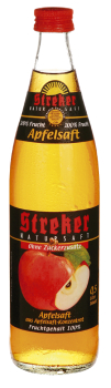 Streker Apfel-Direktsaft klar 10 x 0,5 Liter (Glas/Mehrweg)