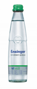 Ensinger Gourmet Bio-Mineralwasser Still 24 x 0,25 Liter (Glas/Mehrweg)