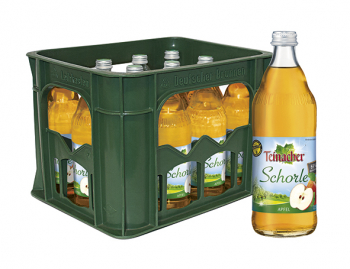 Teinacher Direktsaftschorle Apfel 12 x 0,5 Liter (Glas/Mehrweg)