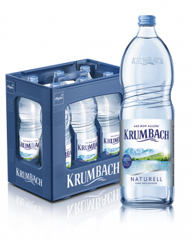 Krumbach Naturell 6 x 1,0 Liter (Glas/Mehrweg)