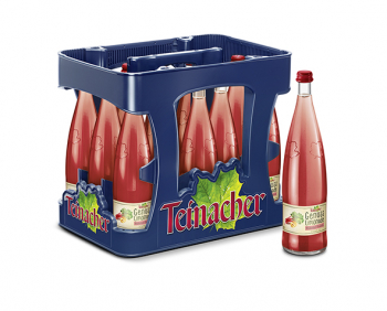 Teinacher Genuss-Limonade Rhabarber-Mirabelle 12 x 0,7 Liter (Glas/Mehrweg)