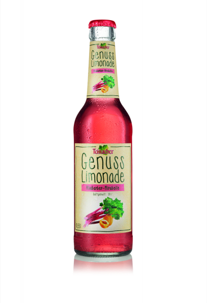 Teinacher Genuss-Limonade Rhabarber-Mirabelle 12 x 0,33 Liter (Glas ...